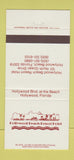 Matchbook Cover - Hollywood Beach Resort Hotel FL 30 Strike