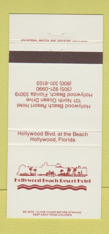 Matchbook Cover - Hollywood Beach Resort Hotel FL 30 Strike