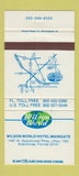 Matchbook Cover - Wilson World Hotel Management Kissimme FL 30 Strike