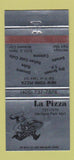 Matchbook Cover - La Pizza Midwest City OK 30 Strike