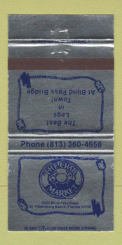 Matchbook Cover - The Crab Market St Petersburg Beach FL 30 Strike