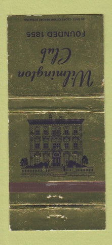 Matchbook Cover - Wilmington Club DE? WEAR 30 Strike