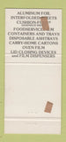 Matchbook Cover - Reynolds Food Service Packaging 30 Strike