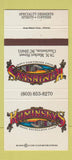 Matchbook Cover - Kaminstky's Cafe Charleston SC 30 Strike