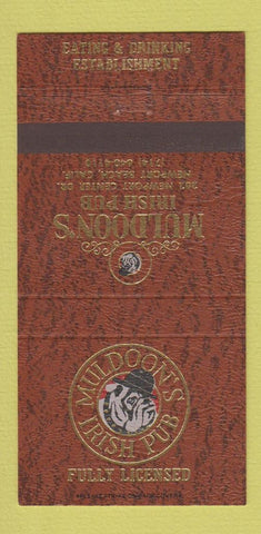Matchbook Cover - Muldoon's Irish Pub Newport Beach CA 30 Strike