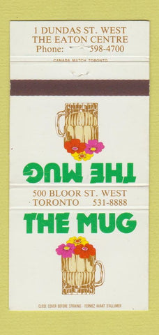 Matchbook Cover - The Mug Toronto ON 30 Strike