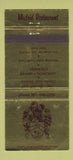 Matchbook Cover - Madrid Restaurant Miami FL 30 Strike