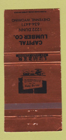 Matchbook Cover - Capital Lumber Cheyenne WY WEAR 30 Strike