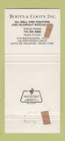 Matchbook Cover - Boots & Coots Oil Well Fire Fighting Houston TX 30 Strike
