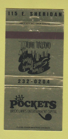 Matchbook Cover - Pockets Bar? WEAR 30 Strike