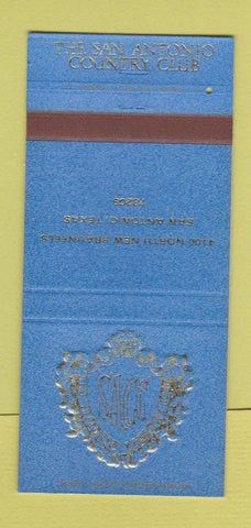 Matchbook Cover - San Antonio Country Club TX 30 Strike