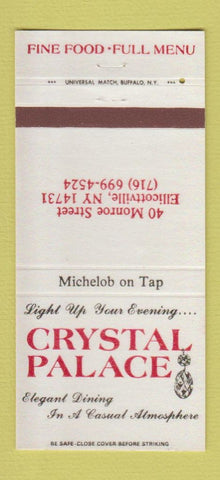 Matchbook Cover - Crystal Palace Restaurant Ellicottville NY 30 Strike