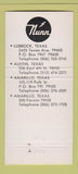 Matchbook Cover - Nunn Electric Supply Lubbock Austin Amarillo TX 30 Strike