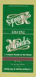 Matchbook Cover - Maude's New York City WEAR 30 Strike