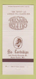 Matchbook Cover - Catfish Crystal St Louis MO 30 Strike