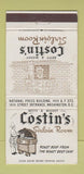 Matchbook Cover Betty Mickey Costin's Sirloin Room Washington DC WEAR 30 Strike