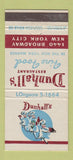 Matchbook Cover - Dunhall's Restaurant New York City 30 Stick