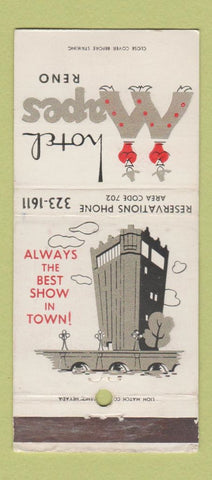 Matchbook Cover - Hotel Mapes Reno NV WEAR 30 Strike