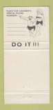 Matchbook Cover - The Cave Washington DC restaurant 30 Strike