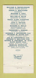 Matchbook Cover Dick Folz Lieutenant Governor Election IN Indiana WEAR 30 Strike