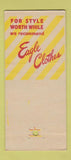 Matchbook Cover - Snyder's Eagle Men's Clothes Cheyenne WY 30 Stick