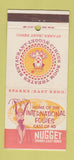 Matchbook Cover - Nugget Casino Sparks NV girlie 30 Strike