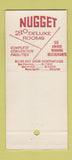 Matchbook Cover - Nugget Casino Sparks NV girlie 30 Strike