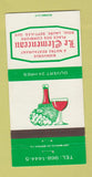 Matchbook Cover - Le Clemenceau Sept Iles QC restaurant WEAR 30 Strike