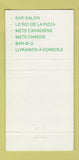 Matchbook Cover - Le Clemenceau Sept Iles QC restaurant WEAR 30 Strike