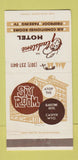 Matchbook Cover - Gladstone Hotel Casper WY #1 30 Strike