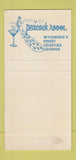 Matchbook Cover - Gladstone Hotel Casper WY #1 30 Strike