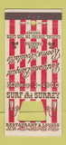 Matchbook Cover - Surf and Surrey Restaurant Chicago IL 30 Strike