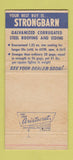 Matchbook Cover - Granite City Steel IL steel siding roofing 30 Strike