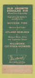 Matchbook Cover - North Pacific Lumber CA Hast Denver Colorado Arvada 30 Strike