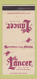 Matchbook Cover - The Lancer Restaurant Reno NV 30 Strike