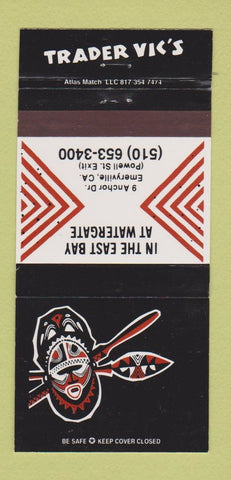 Matchbook Cover - Trader Vic's Tiki Emeryville CA 30 Strike