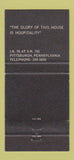 Matchbook Cover - The Rivers Three Pittsburgh PA WEAR 30 Strike