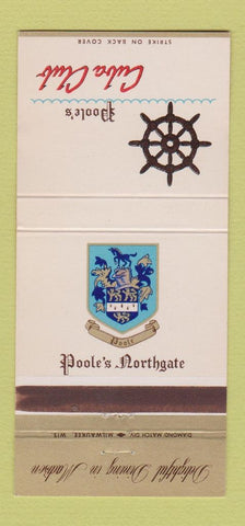 Matchbook Cover - Poole's Northgate Cuba Club Madison WI 30 Strike