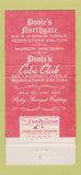 Matchbook Cover - Poole's Northgate Cuba Club Madison WI 30 Strike