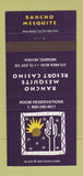 Matchbook Cover - Rancho Mesquite Resort Casino Mesquite NV 30 Strike