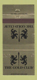 Matchbook Cover - The Gold Club Strip Club? 30 Strike