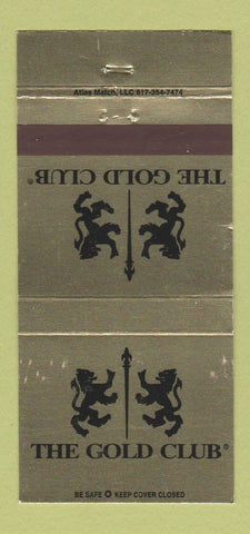 Matchbook Cover - The Gold Club Strip Club? 30 Strike