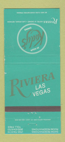 Matchbook Cover - Riviera Las Vegas NV Casino Hotel WEAR 30 Strike