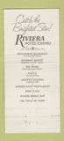 Matchbook Cover - Riviera Las Vegas NV Casino Hotel WEAR 30 Strike