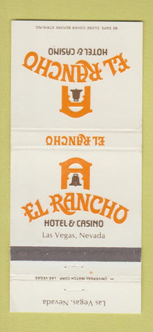 Matchbook Cover - El Rancho Hotel Casino Las Vegas NV WEAR 30 Strike