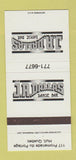 Matchbook Cover - JR Dallas Bar Hull QC 30 Strike