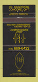 Matchbook Cover - Club Pro Strip Club Concord ON 30 Strike