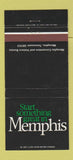Matchbook Cover - Memphis TN Convention Visitors Bureau  30 Strike