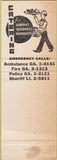 Matchbook Cover - Howell's Cafeteria Mexican Food Harlingen TX