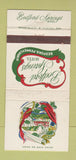 Matchbook Cover - Bedford Springs Hotel Bedford PA WEAR 30 Strike